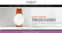Desktop Screenshot of ansleywatches.com