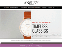 Tablet Screenshot of ansleywatches.com